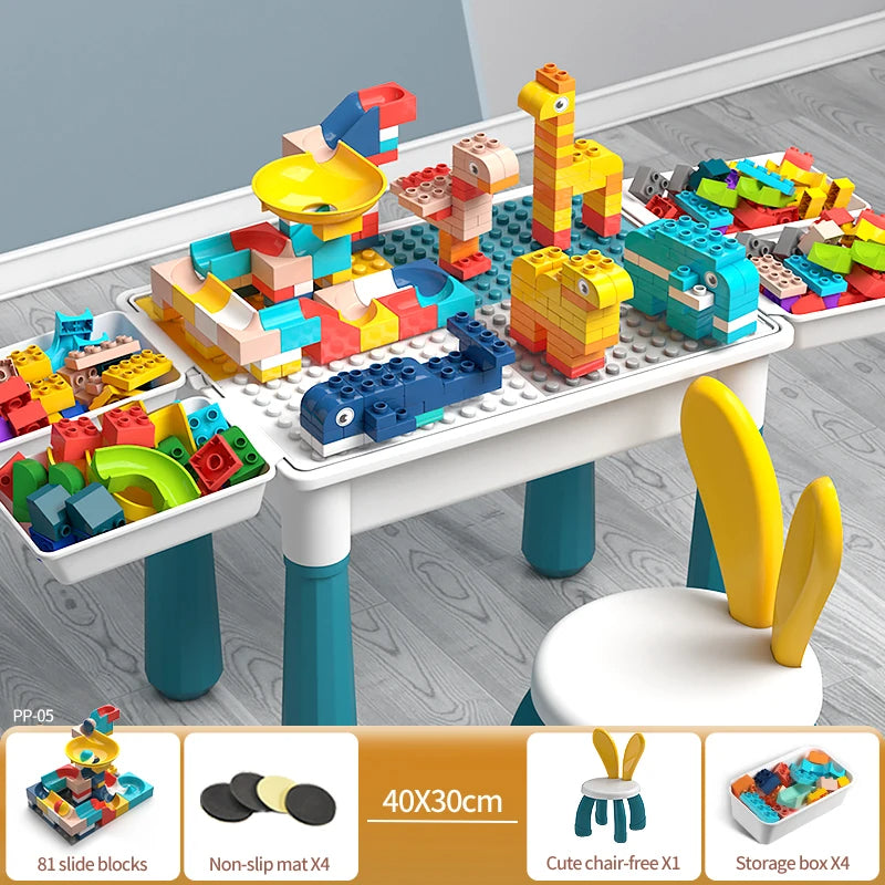 MESA LEGO CON BANQUITA - 105 PCS