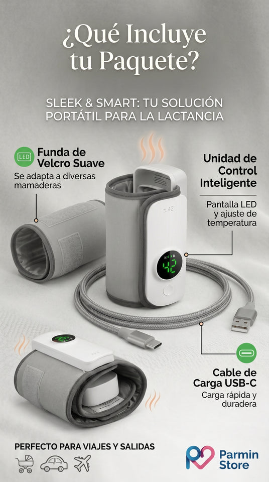 CALENTADOR DE MAMADERA PORTÁTIL Y RECARGABLE